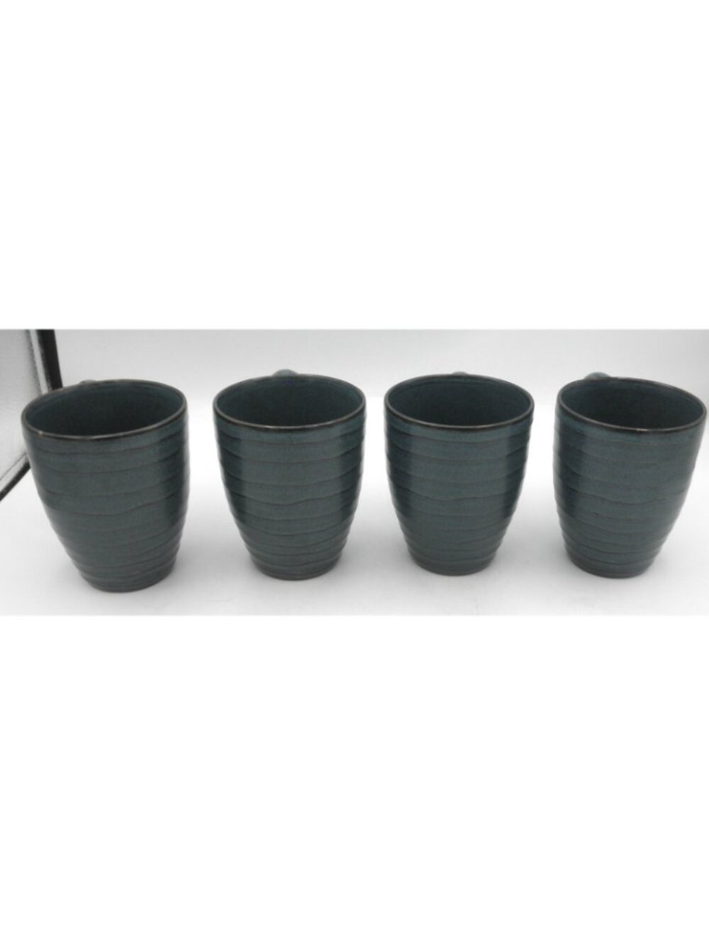Studio Midnight Blue by 222 Fifth Stoneware Mug Set of 4 Pattern code: 22FSTUMB - Picture 4 of 9